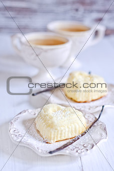 Mini cotton cheesecakes
