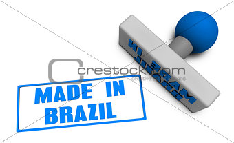 Made in Brazil Stamp
