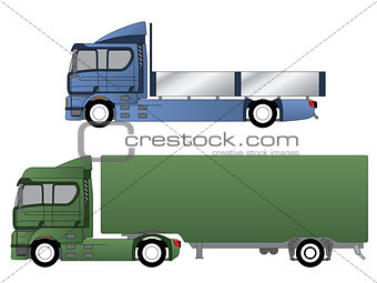 Double cab trucks with various chassis 