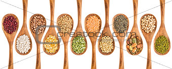 beans, lentils and pea collection