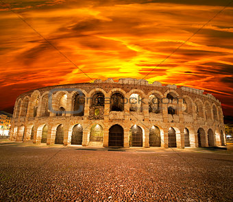 Arena of Verona at Sunset - Italy