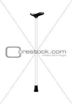 Walking stick in black and white design