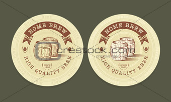Vector illustration of beer tags 