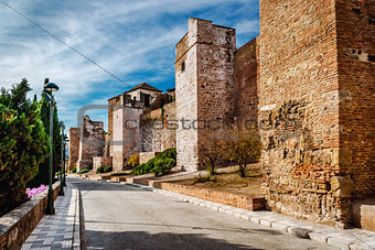 Gibralfaro fortress (Alcazaba de Malaga). Malaga city. Spain