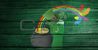 Composite image of patricks day graphics