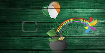 Composite image of patricks day graphics