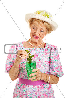 Southern Lady with Mint Julep