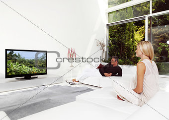  Couple Watching TV