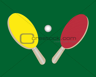 two tennis rackets