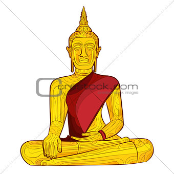 Decorative buddha statue