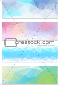 Abstract geometrical banner