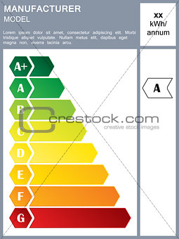 Energy efficiency rating label