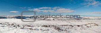 English winter countryside snowy landscape