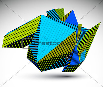 Cybernetic contrast element constructed from simple geometric fi