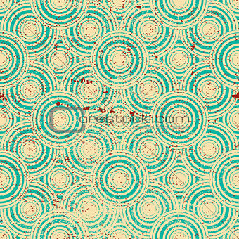 Vintage geometric seamless pattern, vector repeat background wit