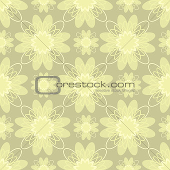 vector illustration of beige flowers