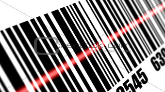 Scanner scanning barcode