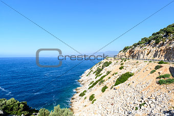 The Mediterranean coast of Turkey in summer