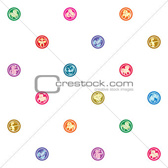 zodiac signs sparse pattern