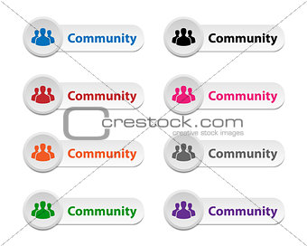 Community buttons