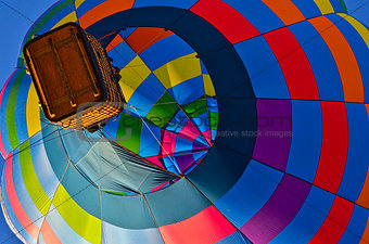 Multi-colored Hot Air Balloon