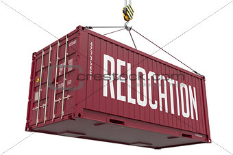 Relocation - Brown Hanging Cargo Container.