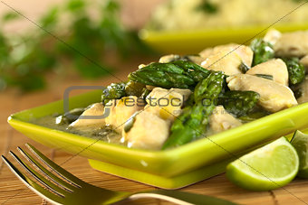 Asparagus Chicken Fricassee