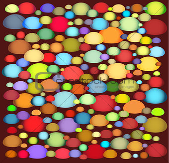 abstract shapes pattern in multiple color