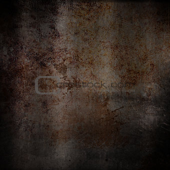 Scratched grunge rusty metal background