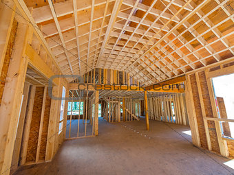 New house interior construction