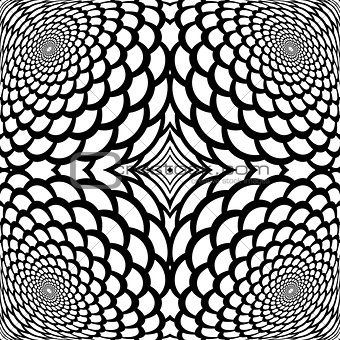 Monochrome abstract snakeskin background