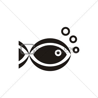 Vector fish icon