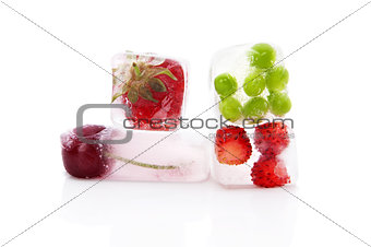 Frozen fruits and vegetables.