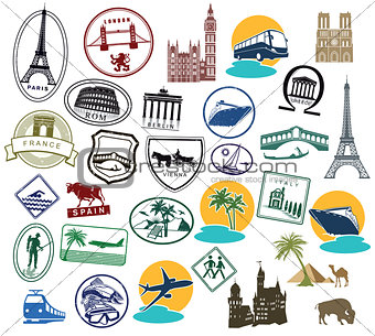 Europe Stickers and Stamps