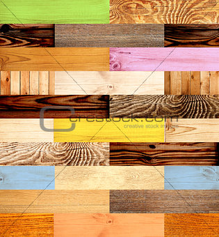 Seamless background with wooden patterns