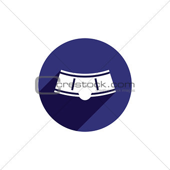 Pants vector icon isolated.