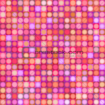 background with sphere and square in multiple pink red magenta