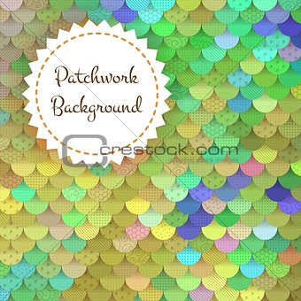 Textured Background of Round Patches
