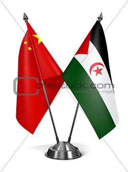 China and Sahrawi Arab Democratic Republic - Miniature Flags.