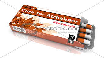 Cure for Alzheimer - Blister Pack of Pills.