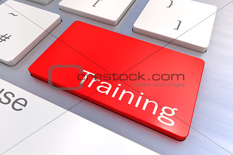 message on keyboard enter key, for training concepts 