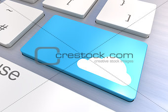 Cloud keyboard button