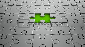 One puzzle piece missing