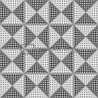 Design seamless monochrome triangular pattern