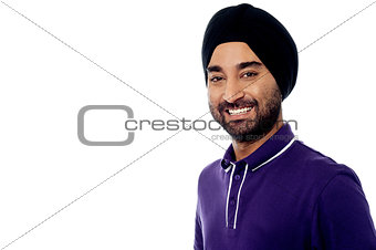 Smiling young Indian male model