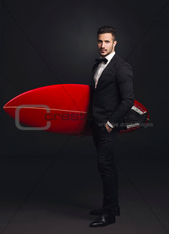 Business surf man