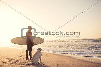 Surfist and his Dog