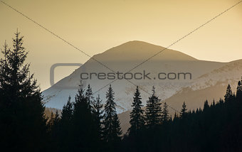 Mount Petros at sunrise