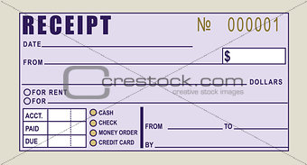 Financial receipt
