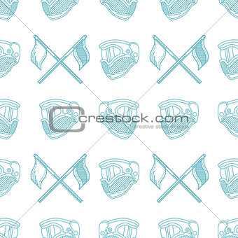Monochrome blue vector pattern for paintball